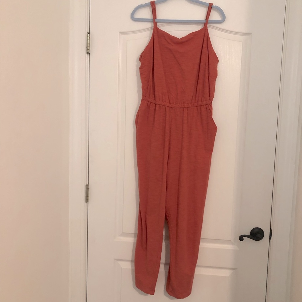 Old Navy Orange Red Jumpsuit w/Pockets